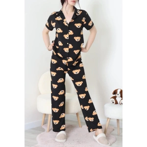 Milan Kumaş Düğmeli Pijama Takımı Kiremitayı - 750.1287.