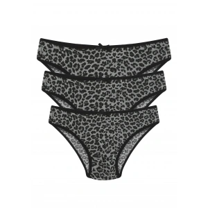 Moda Çizgi 3lü Külot Gri 40261