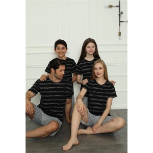 Moda Çizgi Aile Penye Şortlu Pijama Takım (baba - oğul ) 50115 Ayrı Ayrı Satılır . Fiyatları Farklıdır