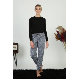 Moda Çizgi Bayan %100 Pamuk Penye Tek Alt Pijama 27292