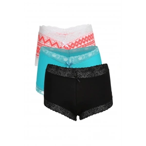 Moda Çizgi Bayan 3lü Boxer 40215