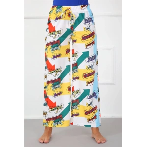 Moda Çizgi Bayan Pamuk Tek Alt Pijama 210021