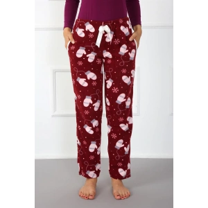 Moda Çizgi Bayan Welsoft Polar Tek Alt Pijama 210052