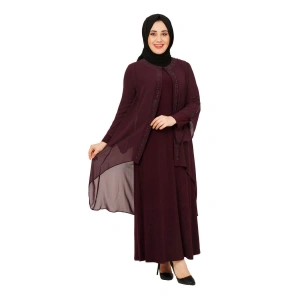 Moda Çizgi Büyük Beden Elbise