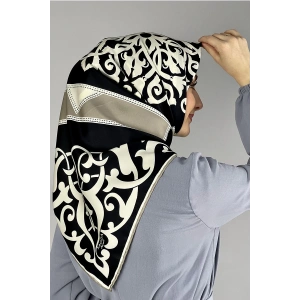 Moda Çizgi Desenli Eşarp