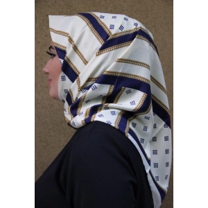 Moda Çizgi Desenli Eşarp