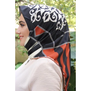 Moda Çizgi Desenli Eşarp