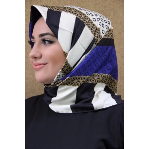 Moda Çizgi Desenli Eşarp