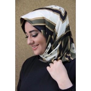Moda Çizgi Desenli Eşarp
