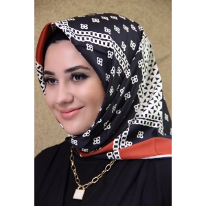Moda Çizgi Desenli Eşarp
