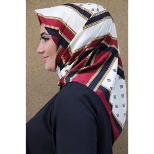 Moda Çizgi Desenli Eşarp