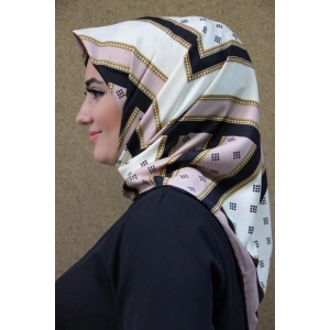 Moda Çizgi Desenli Eşarp