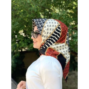 Moda Çizgi Desenli Eşarp