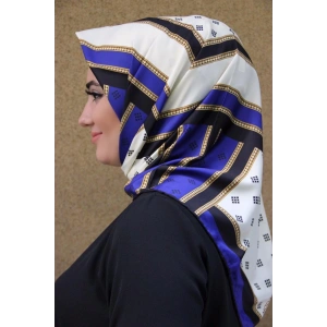 Moda Çizgi Desenli Eşarp