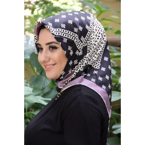 Moda Çizgi Desenli Eşarp