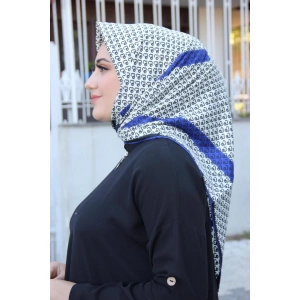 Moda Çizgi Desenli Eşarp
