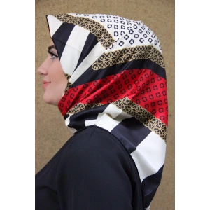 Moda Çizgi Desenli Eşarp