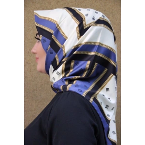 Moda Çizgi Desenli Eşarp