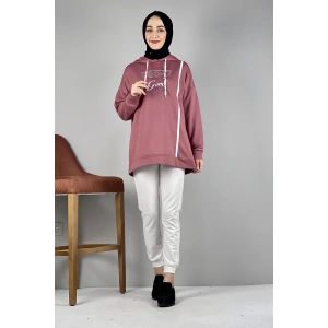 Moda Çizgi Desenli Tunik