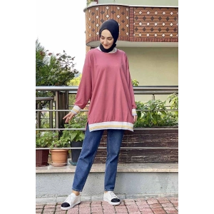 Moda Çizgi Desenli Tunik