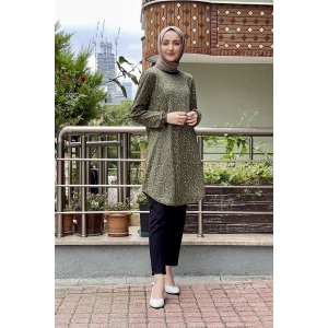 Moda Çizgi Desenli Tunik