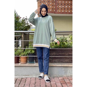 Moda Çizgi Desenli Tunik