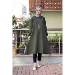 Moda Çizgi Desenli Tunik