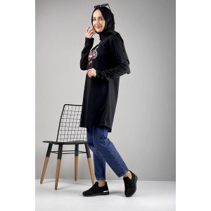 Moda Çizgi Desenli Tunik