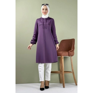 Moda Çizgi Desenli Tunik