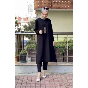 Moda Çizgi Desenli Tunik