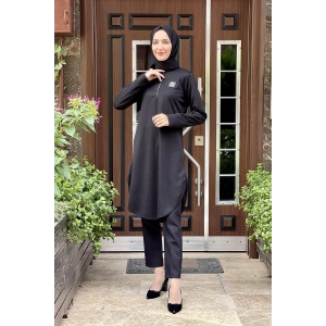 Moda Çizgi Desenli Tunik