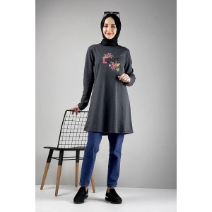 Moda Çizgi Desenli Tunik