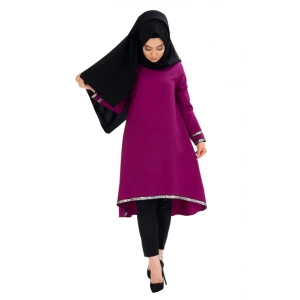 Moda Çizgi Desenli Tunik