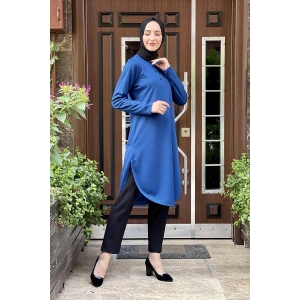 Moda Çizgi Desenli Tunik