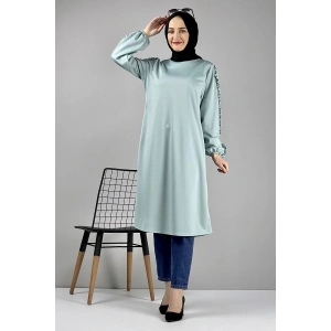 Moda Çizgi Desenli Tunik