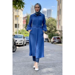 Moda Çizgi Desenli Tunik