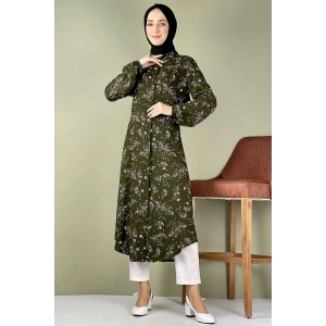 Moda Çizgi Desenli Tunik