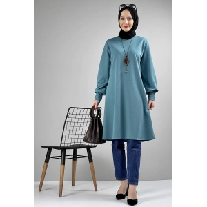 Moda Çizgi Desenli Tunik