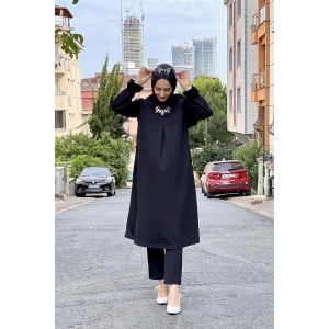 Moda Çizgi Desenli Tunik