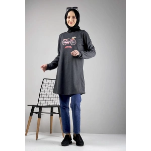 Moda Çizgi Desenli Tunik