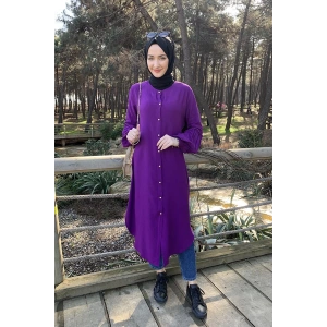 Moda Çizgi Desenli Tunik