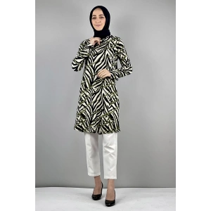 Moda Çizgi Desenli Tunik