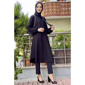 Moda Çizgi Desenli Tunik