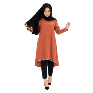 Moda Çizgi Desenli Tunik