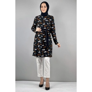 Moda Çizgi Desenli Tunik