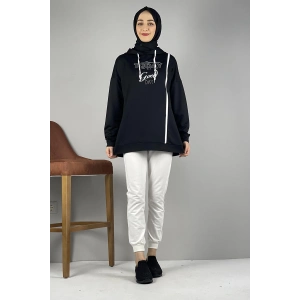 Moda Çizgi Desenli Tunik