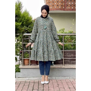 Moda Çizgi Desenli Tunik