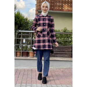 Moda Çizgi Desenli Tunik