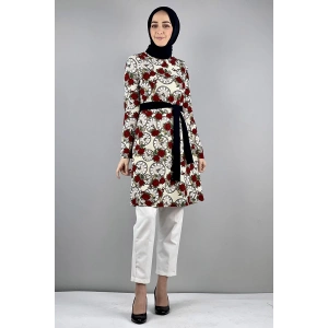 Moda Çizgi Desenli Tunik