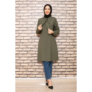 Moda Çizgi Desenli Tunik